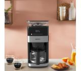 Krups KM832810 Grind & Brew, metalic grinder, 3 grinding settings, digital display, timer, 1.25L