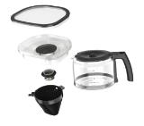 Krups KM832810 Grind & Brew, metalic grinder, 3 grinding settings, digital display, timer, 1.25L