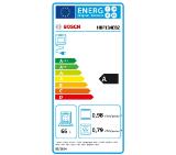 Bosch HBF134EB2, SER2, 3D HotAir, EcoClean Direct, 66 l, Telescopic guides on 1 level, LED display with sinking buttons, 7 HM, Energy efficiency A, Black