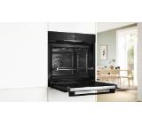 Bosch HBA372EB4, SER4, Oven A+, Pyro+Hydro, 7 HM, AutoPilot 10, 1 lvl rail, full touch control, red/white, glass panel, Air Fry tray, black