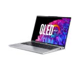 Acer Swift Go14, SFG14-73-56V2, Intel Core Ultra 5 125U (up to 4.3GHz, 12MB), 14" 3K (2880x1800) Cine Crystal OLED WQ2.8K 90Hz, 16GB DDR5(on bord) no slot, 1024GB, Intel Graphics, QHD Webcam, FPR, KB backlight, Wi-Fi 6E, BT 5.3, Win 11 Home, Pure Silver