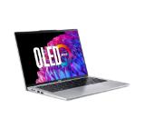 Acer Swift Go14, SFG14-73-56V2, Intel Core Ultra 5 125U (up to 4.3GHz, 12MB), 14" 3K (2880x1800) Cine Crystal OLED WQ2.8K 90Hz, 16GB DDR5(on bord) no slot, 1024GB, Intel Graphics, QHD Webcam, FPR, KB backlight, Wi-Fi 6E, BT 5.3, Win 11 Home, Pure Silver