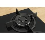 Bosch PPH6A6I10, SER6, Gas hob, 4 zones, Wok burner, 9 power levels, FlameSelect new, Easy cleaning, metal knobs, black, flush, 60cm