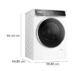Bosch WGB256A4BY, SER8, Washing machine 10kg, A-20%, 1600rpm, 52/72dB(A), i-DOS, 4D Wash, HC, Iron Assist, AntiStain Plus, AquaStop, Interior light, waveDrum 70l, chrome blackgray door frame