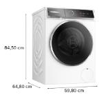 Bosch WGB254A2BY, SER8, Washing machine 10kg, A-40%, 1400rpm, 48/74dB(B), i-DOS, 4D Wash, HC, Iron Assist, AntiStain Plus, AquaStop, Interior light, waveDrum 70l, chrome-blackgrey door