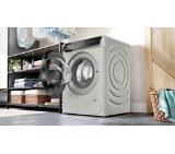 Bosch WGB2560X1, SER8, Washing machine 10kg, A, 1600rpm, 48/72dB(A), Silver inox, 4D Wash, HC, Iron Assist, AntiStain Plus, LED Display, AquaStop, Interior light, waveDrum 70l, chrome-blackgrey door
