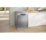 Bosch SMS4HVI21E, SER4, Free-standing dishwasher, C, Polinox, 9,0l, 14ps, 6p/5o, 46dB(C), Silence 45dB, 3rd drawer, Rackmatic, inox, HC