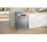 Bosch SMS4HVI14E, SER4, Free-standing dishwasher, C, Polinox, 9,0l, 14ps, 6p/5o, 46dB(C), Silence 45dB, 3rd drawer, Rackmatic, varioFlex baskets, inox, HC