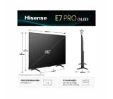 Hisense 85" E7Q Pro, 4K Ultra HD 3840x2160, QLED, Quantum Dot, 144Hz, HDR 10+ adaptive, HLG, Dolby Vision, Hi-Concerto,Dolby Vision Atmos, Smart TV, WiFi 5GHz, WiFi Direct,Light Sensor, BT, Anyview Cast, 4xHDMI, 2xUSB, LAN, CI+, DVB-T2/C/S2, Black