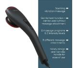 Beurer MG 24 Massager with heat function; Soothing and relaxing vibration massage;3 massage attachments;2 intensity levels;2 pre-set programs