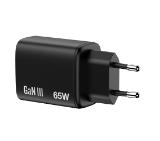 Verbatim Essentials GaN Charger 65W EU plug Black