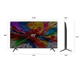 LG 65QNED92A6A, 65" 4K QNED MiniLED evo HDR Smart TV, 100Hz, 3840x2160, DVB-T2/C/S2, Alpha 8 AI Processor 4K, HDR 10, webOS 25 ThinQ, FreeSync, VRR 144Hz, Multi View, 4K Upscaling, Wi-Fi 6, Voice Controll, BT 5.3, AirPlay 2, CI, HDMI eARC, SPDIF, Silver