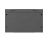 Lanberg rack cabinet 19" wall-mount 6U / 600x600 for self-assembly (flat pack), black