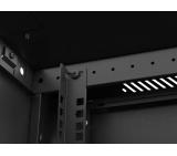 Lanberg rack cabinet 19" wall-mount 6U / 600x600 for self-assembly (flat pack), black