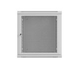 Lanberg rack cabinet 19" wall-mount 12U / 600x600 for self-assembly (flat pack), grey