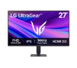 LG 27G411A-B, UltraGear 23.8" IPS, AG, 1ms MBR, 144Hz, 5ms GtG, 1500:1, 250cd/m2, Full HD 1920x1080, sRGB 99%, HDR10, NVIDIA G-SYNC, AMD FreeSync, HDMI, DisplayPort, LG Switch, Headphone Out, VRR, Reader mode Tilt, Black
