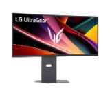 LG 34G600A-B, 34", UltraGear 21:9 Curved, VA, 1ms MBR, 5ms, WQHD (3440x1440), 160Hz, HDR 10, 4000:1, 300cd/m2, sRGB 99%, Free-sync, NVIDIA G-SYNC Compatible, VRR, HDMI, DP, Speakers 5Wx2, LG Switch, Height, Swivel, Tilt, Black