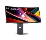 LG 34G600A-B, 34", UltraGear 21:9 Curved, VA, 1ms MBR, 5ms, WQHD (3440x1440), 160Hz, HDR 10, 4000:1, 300cd/m2, sRGB 99%, Free-sync, NVIDIA G-SYNC Compatible, VRR, HDMI, DP, Speakers 5Wx2, LG Switch, Height, Swivel, Tilt, Black