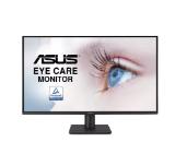 Asus VA27AQ Eye Care Monitor, 27 ", IPS, QHD, 99% sRGB, Frameless, HDMI, DisplayPort, VGA, 1ms MPRT, Stereo Speakers, Low Blue Light, Flicker Free, Wall Mountable, Black