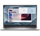 Dell Pro 15 Essential PV15250, Intel Core i7-1355U (10 cores, up to 5.00 GHz), 15.6" FHD (1920x1080) 120Hz WVA AG, 16 GB, 1 x 16 GB, DDR5, 5200 MT/s, 512GB M.2 PCIe NVMe, Intel UHD Graphics, FHD RGB cam, Wi-Fi 6, FPR, Backlit, Win 11 Pro, Platinum Silver