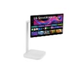 LG 32U889SA-W, 31.5" IPS, Smart webOS, Touch, Swind, 5ms GtG, 1000:1, 350cd/m2, UHD 4K (3840 x 2160), HDR 10, DCI-P3 95%, 3xUSB Type-C (PD 65W), 2xHDMI, Tilt , Height adjustment, Swivel, Pivot, AirPlay 2, Speacers 5W x 2, LG Switch, White