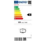 Sharp 24HA1205E, 24" LED HD 1366x768 Frameless, 100 000:1, DVB-T/T2/C/S/S2, Active Motion 100, Speaker 2x3W, Dolby Digital, CI+, 3xHDMI (ARC/CEC), 2xUSB, LAN, Video/Audio input (3 x RCA), Hotel Mode, E, 2 pole Stand