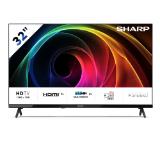 Sharp 32HA1205E, 32" LED HD 1366x768 HD Frameless, 100 000:1, DVB-T/T2/C/S/S2, Active Motion 100, Speaker 2x8W, Dolby Digital, CI+, 3xHDMI (ARC/CEC), 2xUSB, LAN, Video/Audio input (3 x RCA), Hotel Mode, E, 2 pole Stand
