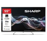 Sharp 55JP7265E, 55" QLED Mini led Google TV, 4K Ultra HD 3840x2160 Frameless, AQUOS, DVB-T/T2/C/S/S2, Active Motion 1000, HDR10, Dolby Atmos, Dolby Vision, Google Assistant, HARMAN/KARDON, HDMI 2.1 with eARC, 3.5mm Headphone jack / line-out, USB, Wi-Fi