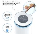 Beurer LR 400 WIFI / BT Air purifier white- App-controlled  "beurer FreshHome" app; CADR  approx. 266 m3/h; Smart Sensor PM 2.5 2g / m2; three-layered filter system; 4 levels + Turbo; Timer; Colored indoor air quality indicator; 69m2