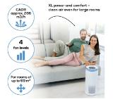 Beurer LR 400 WIFI / BT Air purifier white- App-controlled  "beurer FreshHome" app; CADR  approx. 266 m3/h; Smart Sensor PM 2.5 2g / m2; three-layered filter system; 4 levels + Turbo; Timer; Colored indoor air quality indicator; 69m2