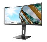 AOC CU34P2A, 34" Curved 1500R, VA, WLED, 3440x1440@100Hz, 4ms GtG, 1ms MPRT, 300cd m/2, 3000:1, 50M:1 DCR, Adaptive Sync, FlickerFree, Low Blue Light , 3Wx2, Tilt, Height Adjust, Swivel, 2xHDMI, DP, USB hub