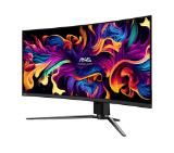 MSI MAG 341CQP QD-OLED, 34", 175Hz, 0.03ms, UWQHD 3440x1440, Oled Care 2.0, Fanless with Graphene, ClearMR 9000, HDR, KVM, 250 nits, 1500000:1, 100M;1, DP (1.4a), 2x HDMI (2.1), Type-C (DP alt. PD 15W), USB HUB, Adj.Stand 100mm, 6.7kg