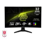 MSI MAG 32CQ6F, 31.5, 180Hz, 0.5ms, Rapid VA, WQHD 2560x1440, Curve 1500R, AG, Adaptive-Sync, DisplayHDR 400, CONSOLE MODE, AI Vision, LBL, 3500:1, DCR 100M:1, 1x DP(1.4), 2x HDMI (2.0b), 1 x Headphone Out, Tilt, VESA, Frameless, 4.8 kg