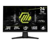 MSI MAG 244F, 23.8", 0.5ms, 200Hz, Rapid IPS, 1920x1080 (FHD), 16:9, AMD FreeSync Premium, 96% DCI-P3, AG, HDR Ready, 300 nits, 1000:1, DCR 100M:1, DP(1.2a), HDMI 2.0b, Tilt, VESA, Black, 2.9kg