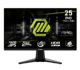 MSI MAG 255F E20, 24.5", 0.5ms, 200Hz, Rapid IPS, 1920x1080 (FHD), 16:9, AMD FreeSync Premium, 79% DCI-P3, AG, HDR Ready, 300 nits, 1000:1, DCR 100M:1, DP(1.2a), 2xHDMI 2.0b, Tilt, VESA, Black, 3.24kg
