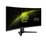 MSI MAG 346CQ, 34", 1ms, 180Hz, Rapid VA, 3440 x 1440 (UWQHD), 21:9, CURVE 1500R, AMD FreeSync Premium, 75% DCI-P3, AG, HDR Ready, 300 nits, 4000:1, DCR 100M:1, DP(1.4a), 2xHDMI 2.0b, Tilt, VESA, Black, 6.3kg