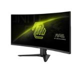 MSI MAG 346CQ, 34", 1ms, 180Hz, Rapid VA, 3440 x 1440 (UWQHD), 21:9, CURVE 1500R, AMD FreeSync Premium, 75% DCI-P3, AG, HDR Ready, 300 nits, 4000:1, DCR 100M:1, DP(1.4a), 2xHDMI 2.0b, Tilt, VESA, Black, 6.3kg