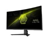 MSI MAG 346CQ, 34", 1ms, 180Hz, Rapid VA, 3440 x 1440 (UWQHD), 21:9, CURVE 1500R, AMD FreeSync Premium, 75% DCI-P3, AG, HDR Ready, 300 nits, 4000:1, DCR 100M:1, DP(1.4a), 2xHDMI 2.0b, Tilt, VESA, Black, 6.3kg