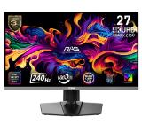MSI MAG 272UP QD-OLED X24, 0.03ms, 240Hz, 3840 x 2160 (UHD), 16:9, NVIDIA G-SYNC, 99% DCI-P3, VESA DisplayHDR True Black 400, AG, DP(1.4a), 2xHDMI 2.1, TypeC (DP alt. w/15W PD), Pivot, Heigh Adj., VESA, Black, 8kg