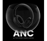 HiFuture FutureTour Black, Active Noise Canceling, 25-Hour Playtime, Memory Protein Foam Cover, Crystal-Clear Call, Wireless 5.2, AUX Cable