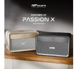 HiFuture Passion X Black, 100W Output (Max.Power), Built-in Powerful DSP with DynaBoost Technology, Crafted Wood Cabin, Wireless 5.4, Two-Way Full Range Speaker System, Built-in 8000mAh High-Performance Battery System, Pair to Stereo Sound System(TWS Mod