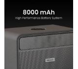 HiFuture Passion X Black, 100W Output (Max.Power), Built-in Powerful DSP with DynaBoost Technology, Crafted Wood Cabin, Wireless 5.4, Two-Way Full Range Speaker System, Built-in 8000mAh High-Performance Battery System, Pair to Stereo Sound System(TWS Mod