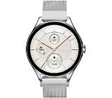 HiFuture Aura2 Silver, 1.32 "AMOLED, Powered by Dual Core, Metallic Frame, Bluetooth Call, 3D User Interface, 1ATM Waterproof, 24/7 True Heart Rate & Blood Oxygen Sensor, 100+ Sports Mode, Up to 7 days daily use, Extra Silicone Strap inbox