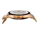 HiFuture Aura2 Rose Gold, 1.32 "AMOLED, Powered by Dual Core, Metallic Frame, Bluetooth Call, 3D User Interface, 1ATM Waterproof, 24/7 True Heart Rate & Blood Oxygen Sensor, 100+ Sports Mode, Up to 7 days daily use, Extra Silicone Strap inbox