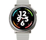 HiFuture Aurora Silver, 1.43" AMOLED,  466*466, Powered by Dual Core & Syntra AI, Bluetooth Call, IP68  Waterproof, 24/7 True Heart Rate & Blood Oxygen Sensor, Up to 10 days daily use, Magnetic Strap