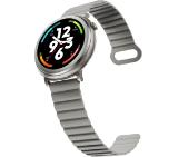 HiFuture Aurora Silver, 1.43" AMOLED,  466*466, Powered by Dual Core & Syntra AI, Bluetooth Call, IP68  Waterproof, 24/7 True Heart Rate & Blood Oxygen Sensor, Up to 10 days daily use, Magnetic Strap