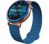 HiFuture Aurora Blue, 1.43" AMOLED,  466*466, Powered by Dual Core & Syntra AI, Bluetooth Call, IP68  Waterproof, 24/7 True Heart Rate & Blood Oxygen Sensor, Up to 10 days daily use, Magnetic Strap