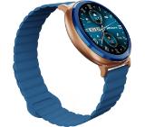 HiFuture Aurora Blue, 1.43" AMOLED,  466*466, Powered by Dual Core & Syntra AI, Bluetooth Call, IP68  Waterproof, 24/7 True Heart Rate & Blood Oxygen Sensor, Up to 10 days daily use, Magnetic Strap