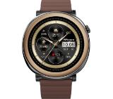 HiFuture Aurora Brown, 1.43" AMOLED,  466*466, Powered by Dual Core & Syntra AI, Bluetooth Call, IP68  Waterproof, 24/7 True Heart Rate & Blood Oxygen Sensor, Up to 10 days daily use, Magnetic Strap