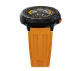 HiFuture MIX3 Orange, 1.43" AMOLED, 466*466, Powered by Dual Core & Syntra AI, Bluetooth Call, 3ATM Waterproof, Compass & Altimeter, 24/7 True Heart Rate & Blood Oxygen Sensor, Up to 10 days daily use